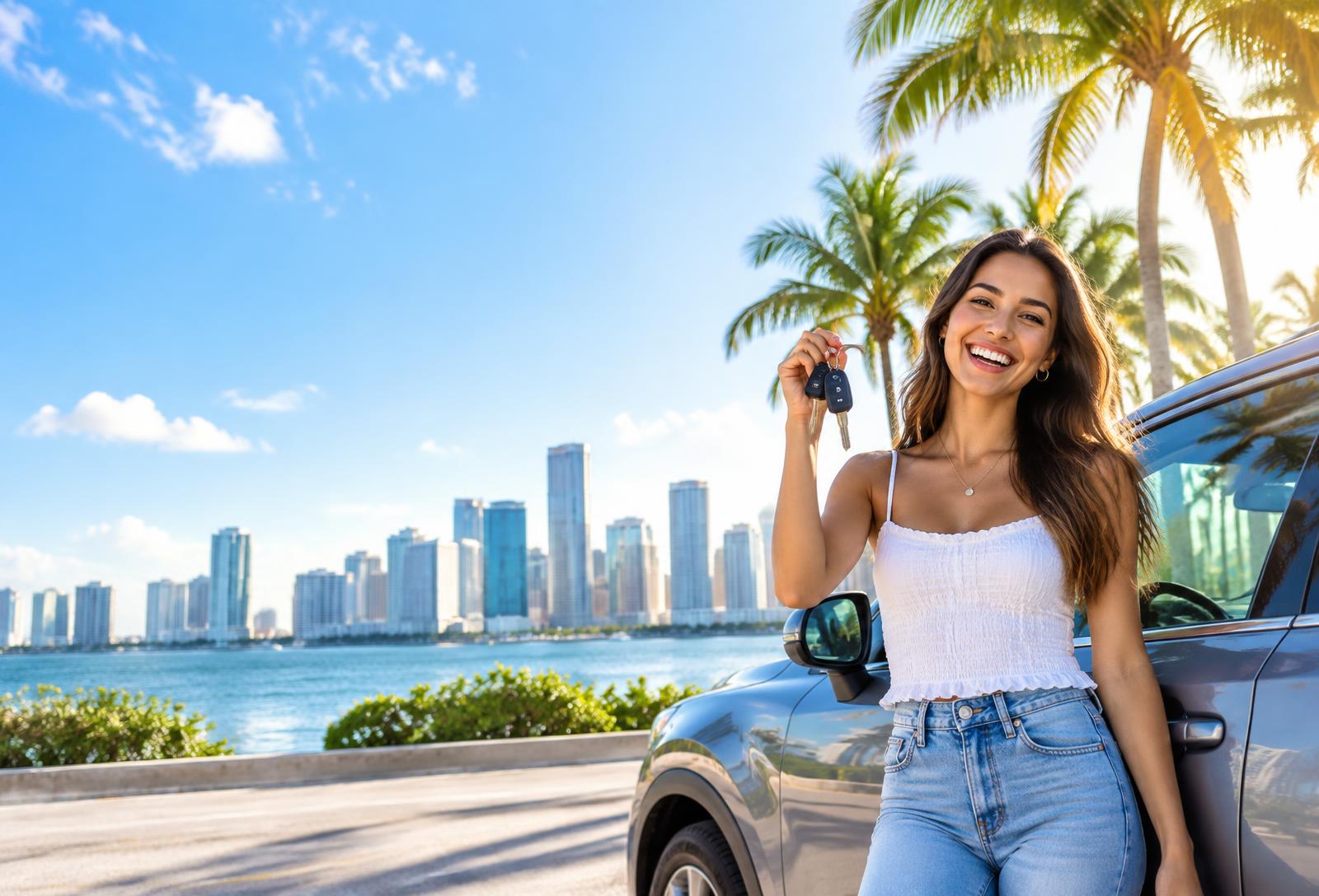 Smiling driver back on the road in Florida
